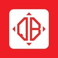 Creative simple Initial Monogram QB Logo Designs. vector