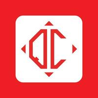 Creative simple Initial Monogram QC Logo Designs. vector