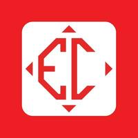 Creative simple Initial Monogram EC Logo Designs. vector