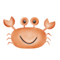 Funny crab cartoon png