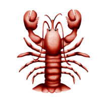 Shrimp icon in flat style png