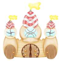 cartoon Fairy tale castle icon png