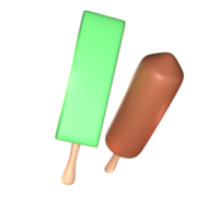 3d Eis Sahne Symbol Sommer- gerendert isoliert auf das transparent Hintergrund png