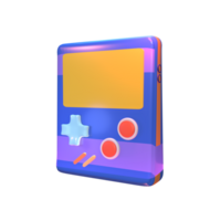 3D icon video games game bot rendered isolated on the transparent background png