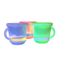 3D icon video games rendered isolated on the transparent background. game cups object for your design. png