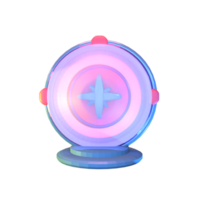 3D icon video games rendered isolated on the transparent background. compass object for your design. png