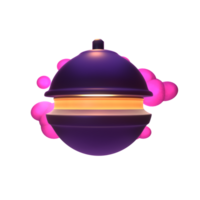 3D icon video games rendered isolated on the transparent background. bomb icon object for your design. png