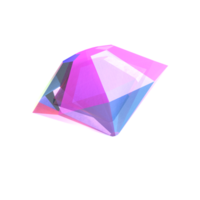 3d icoon video spellen weergegeven geïsoleerd Aan de transparant achtergrond. diamant edelsteen voorwerp voor uw ontwerp. png