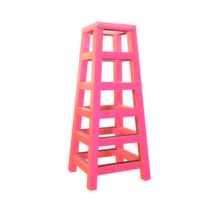 3d icoon ladder weergegeven geïsoleerd Aan de transparant achtergrond png