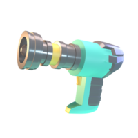 3D icon welding torch rendered isolated on the transparent background png