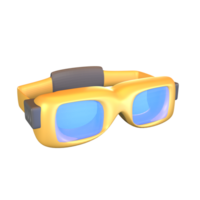 3d Symbol Sicherheit Brille gerendert isoliert auf das transparent Hintergrund png