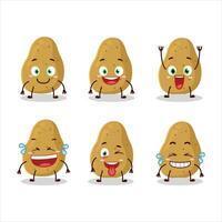 Cartoon character of potato with smile expression vector