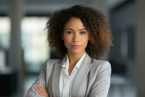 Beautiful african american businesswoman photo