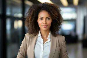 Beautiful african american businesswoman photo