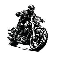 Black motorcycle club logo isolated photo