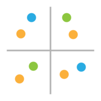 Business graph icon, Color object statistics finance presentation, Flat success report symbol. png