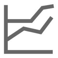 företag Rapportera ikon. Graf Diagram presentation symbol. png