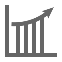 Business report icon. Graph chart presentation symbol. png