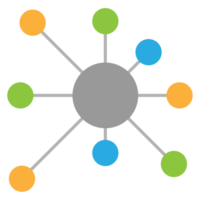 bedrijf diagram icoon, kleur voorwerp statistieken financiën presentatie, vlak succes verslag doen van symbool. png