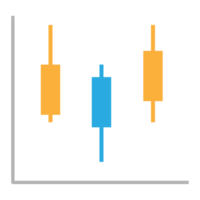 Business graph icon, Color object statistics finance presentation, Flat success report symbol. png