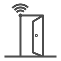 Smart home technology line icon. Home equipment  object symbol. png