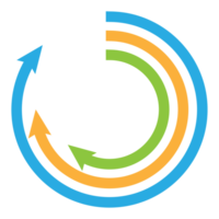 Business graph icon, Color object statistics finance presentation, Flat success report symbol. png