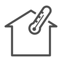 Smart home technology line icon. Home equipment  object symbol. png