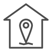 Smart home technology line icon. Home equipment  object symbol. png