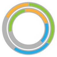 Business graph icon, Color object statistics finance presentation, Flat success report symbol. png