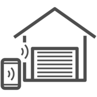 Smart home technology line icon. Home equipment  object symbol. png