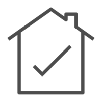 Smart home technology line icon. Home equipment  object symbol. png