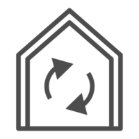 Smart home technology line icon. Home equipment  object symbol. png