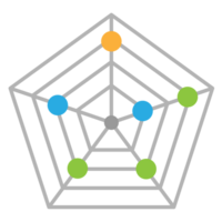 Business graph icon, Color object statistics finance presentation, Flat success report symbol. png