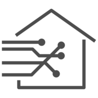 Smart home technology line icon. Home equipment  object symbol. png