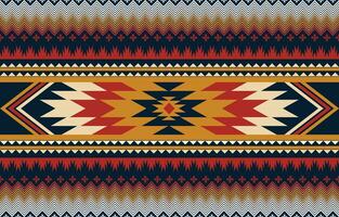 The geometric ethnic pattern of traditional style. Navajo, America Indian patterns. Design for background, wallpaper, clothing, wrapping, Batik, fabric, and prints. Vector illustration.