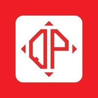 Creative simple Initial Monogram QP Logo Designs. vector