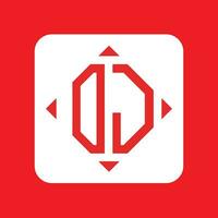 Creative simple Initial Monogram OJ Logo Designs. vector
