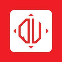 Creative simple Initial Monogram QV Logo Designs. vector