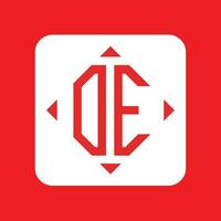 Creative simple Initial Monogram OE Logo Designs. vector