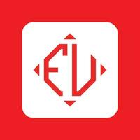Creative simple Initial Monogram FU Logo Designs. vector