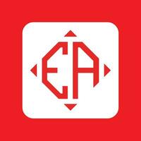 Creative simple Initial Monogram EA Logo Designs. vector