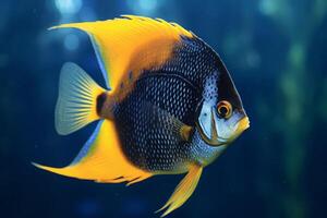Cute Angelfish in nature, national geography, Wide life animals. . photo