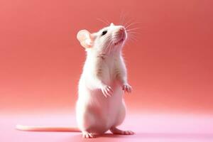Very cute Rat in nature, national geography, Wide life animals. AI Generated. photo