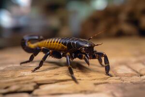 Scorpions in nature, national geography, Wide life animals. AI Generated. photo