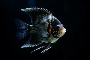 Cute Angelfish in nature, national geography, Wide life animals. AI Generated. photo