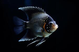 Cute Angelfish in nature, national geography, Wide life animals. . photo
