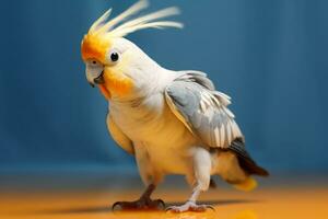 Very cute Cockatiel in nature, national geography, Wide life animals. AI Generated. photo