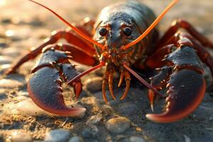 Lobster in nature, national geography, Wide life animals. AI Generated. photo