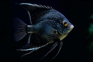 Cute Angelfish in nature, national geography, Wide life animals. . photo