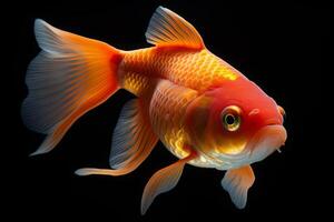 Cute Goldfish in nature, national geography, Wide life animals. AI Generated. photo